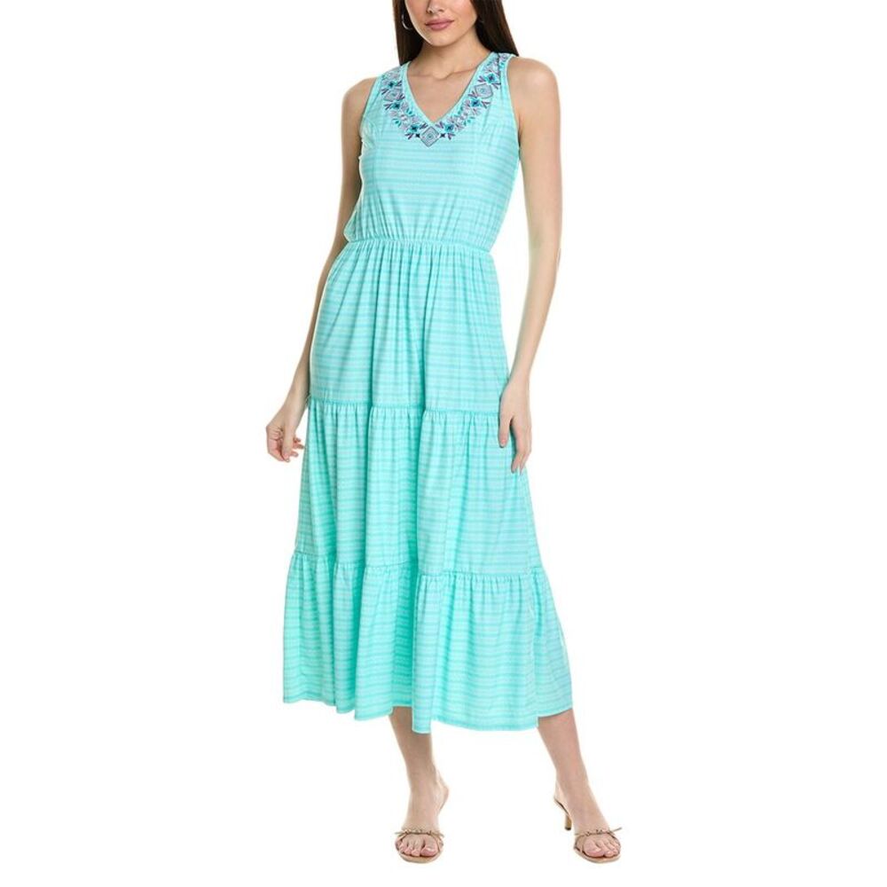Cabana Life Embroidered Tiered Maxi Dress